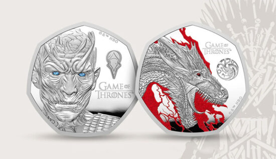 Two Game of Thrones 50p Coins
